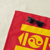 Mongolia Flag Strandlaken (In situ)