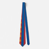 Mongolia Flag Stropdas (Voorkant)
