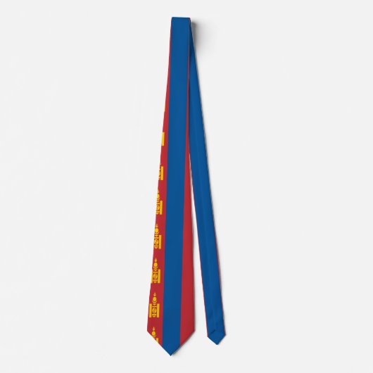 Mongolia Flag Stropdas (Voorkant)