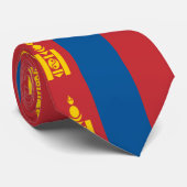 Mongolia Flag Stropdas (Opgerold)