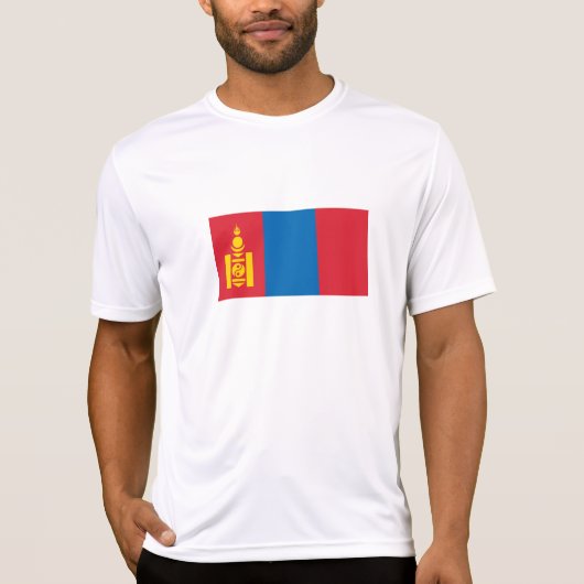 Mongolia Flag T-shirt (Voorkant)