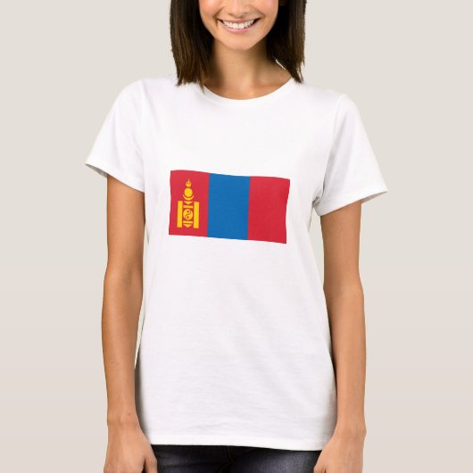 Mongolia Flag T-shirt (Voorkant)