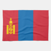Mongolia Flag Theedoek (Horizontaal)