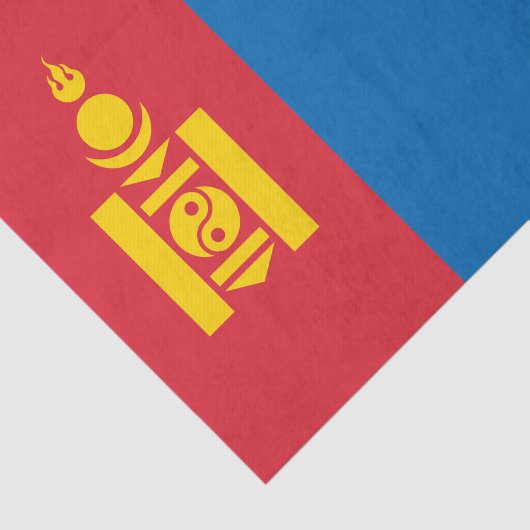 Mongolia Flag Tissuepapier (Detail)