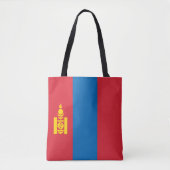 Mongolia Flag Tote Bag (Voorkant)
