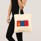 Mongolia Flag Tote Bag (Voorkant (product))