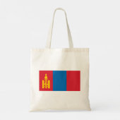 Mongolia Flag Tote Bag (Achterkant)