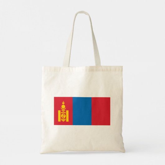 Mongolia Flag Tote Bag (Achterkant)