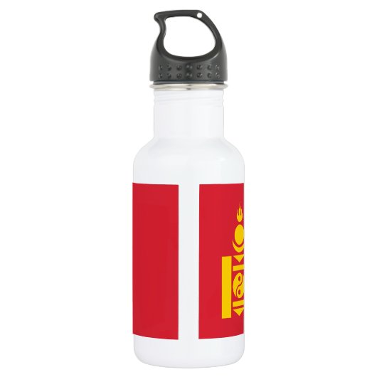 Mongolia Flag Waterfles (Achterkant)
