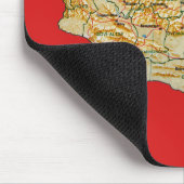 Mongolia Map Mousepad Muismat (Hoek)