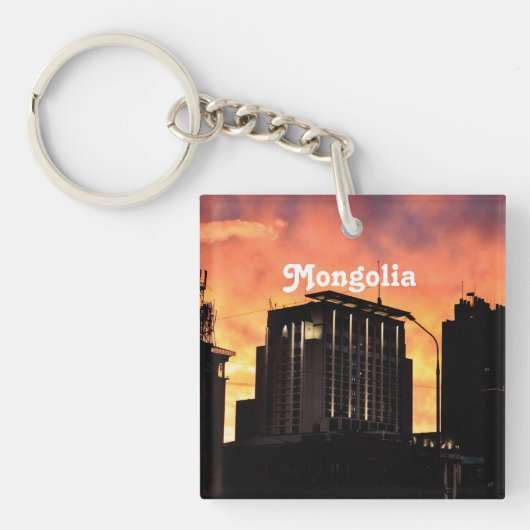 Mongolia Skyline Sleutelhanger (voorkant)