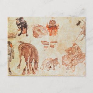 Mongoliaans nomadiaal kamp, 15e eeuw briefkaart