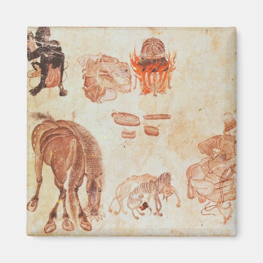 Mongoliaans nomadiaal kamp, 15e eeuw magneet (Voorkant)