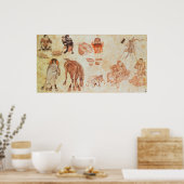 Mongoliaans nomadiaal kamp, 15e eeuw poster (Keuken)