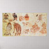 Mongoliaans nomadiaal kamp, 15e eeuw poster (Voorkant)