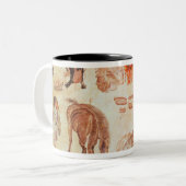 Mongoliaans nomadiaal kamp, 15e eeuw tweekleurige koffiemok (Voorkant links)