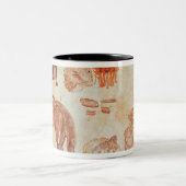 Mongoliaans nomadiaal kamp, 15e eeuw tweekleurige koffiemok (Center)