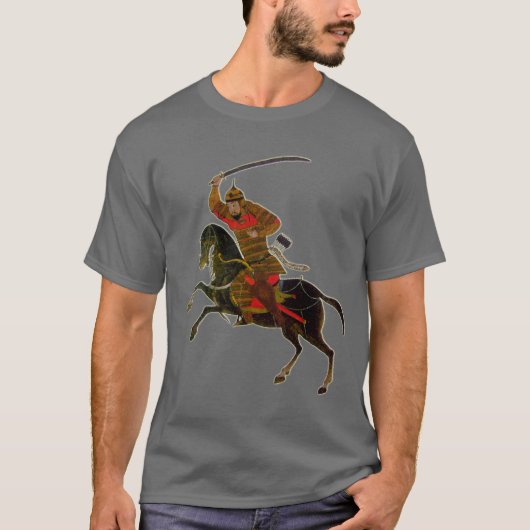 Mongoliaanse rijder t-shirt (Voorkant)