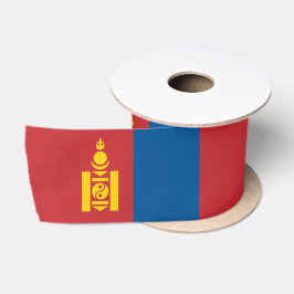 Mongoliaanse vlag en Mongolië reizen, vakantie/spo Satijnen Lint