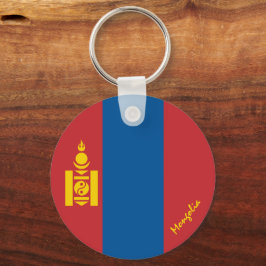 Mongoliaanse vlag en Mongolië vakantie, patriotten Sleutelhanger