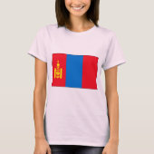 Mongoliaanse vlag T-shirts en cadeaus (Voorkant)