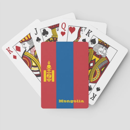 Mongoliaanse vlagspelen, Mongolië speelkaarten (Achterkant)