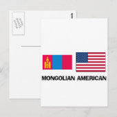 Mongolian American Briefkaart (Voorkant / Achterkant)