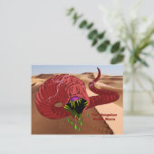 Mongolian Death Worm Briefkaart (Staand voorkant)