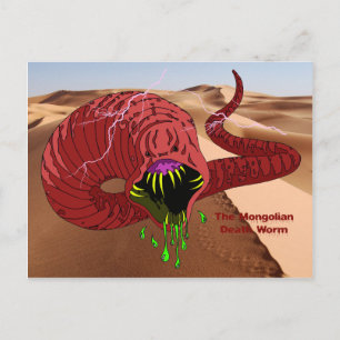 Mongolian Death Worm Briefkaart
