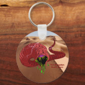 Mongolian Death Worm Sleutelhanger (Voorkant)