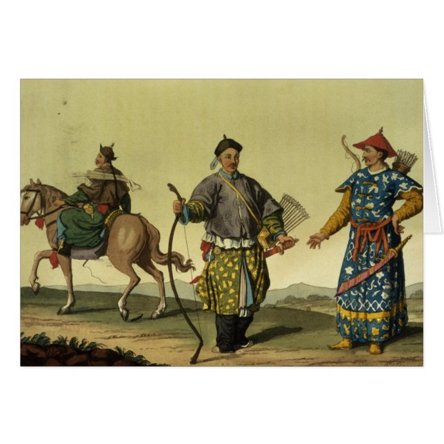 Mongolian Eight Flags soldaten uit Ching's milita (Voorkant Horizontaal)