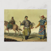 Mongolian Eight Flags soldaten uit Ching's milita Briefkaart (Voorkant)