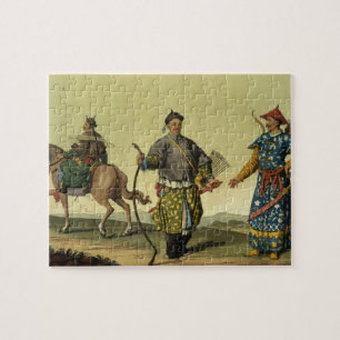 Mongolian Eight Flags soldaten uit Ching's milita Legpuzzel