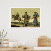 Mongolian Eight Flags soldaten uit Ching's milita Poster (Keuken)