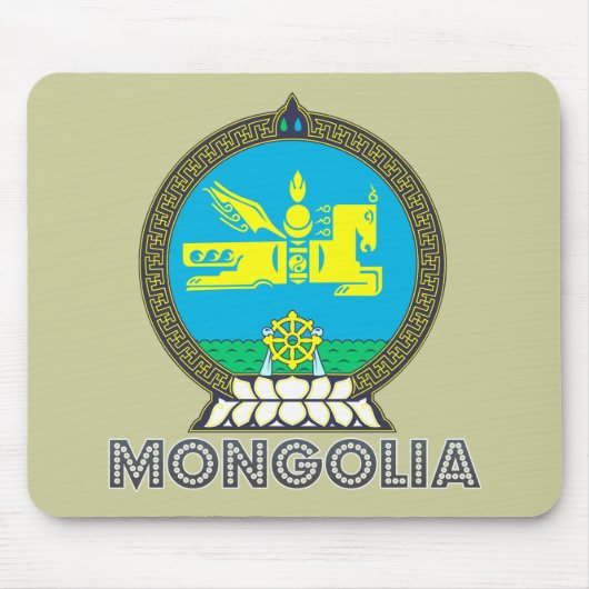 Mongolian Emblem Muismat (Voorkant)