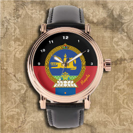 Mongolian Flag Watch, Em, Mongolië mode / sport Horloge