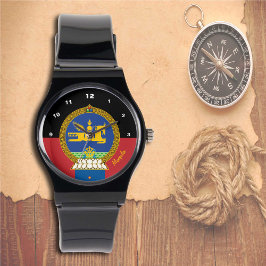 Mongolian Flag Watch, Mongolië mode / sport Horloge