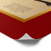 Mongolian Horse Chinese schilderijen Poster (Hoek)