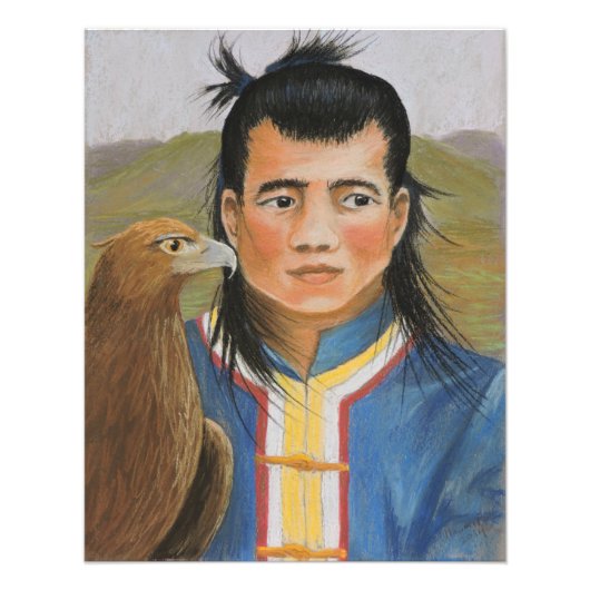 Mongolian Hunters Print Foto Afdruk (Voorkant)