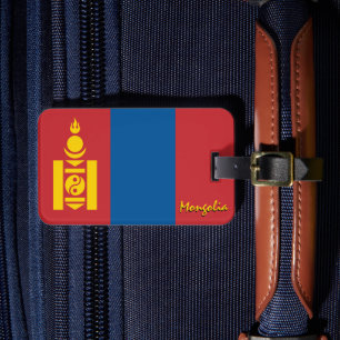 Mongolië Bagage Labels, patriottische Mongoolse Vl Bagagelabel