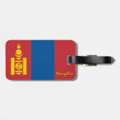 Mongolië Bagage Labels, patriottische Mongoolse Vl Bagagelabel (Achterkant horizontaal)