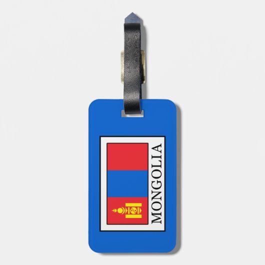 Mongolië Bagagelabel (Achterkant verticaal)