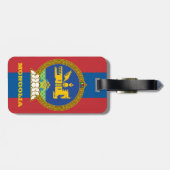 Mongolië Bagagelabels, Mongoolse vlag, reizen Bagagelabel (Achterkant horizontaal)