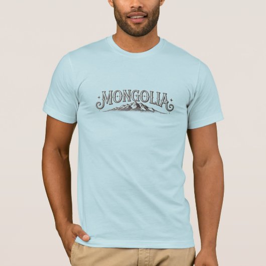 Mongolië Berg, Reizen & Avontuur  T-shirt (Voorkant)