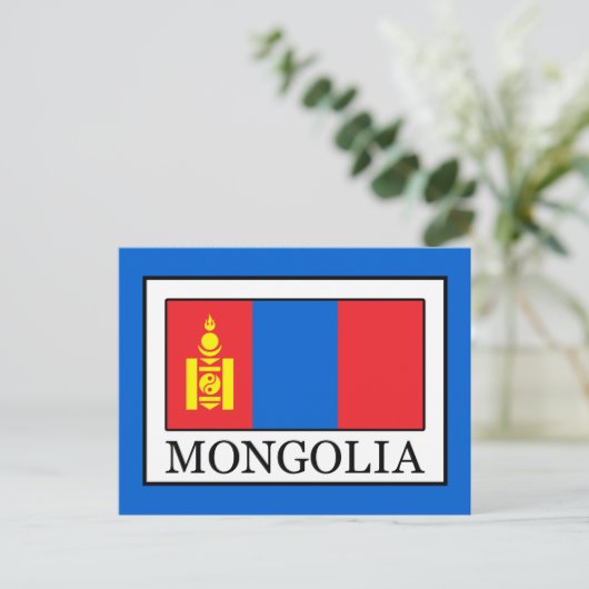 Mongolië Briefkaart (Staand voorkant)