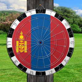 Mongolië Dartboard, spelbord, Mongoolse vlag Dartbord