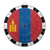 Mongolië Dartboard, spelbord, Mongoolse vlag Dartbord (Voorkant)