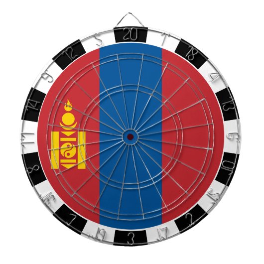 Mongolië Dartboard, spelbord, Mongoolse vlag Dartbord (Voorkant)