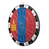 Mongolië Dartboard, spelbord, Mongoolse vlag Dartbord (Voorkant Rechts)