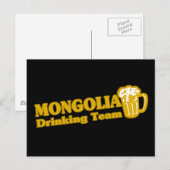 Mongolië Drink team Briefkaart (Voorkant / Achterkant)